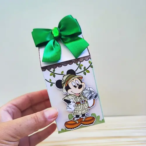 Kit Festa 15 Caixas Personalizadas Mickey Safari
