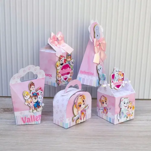 Kit Festa 15 Caixas Personalizadas Semi Luxo Skye e Everest