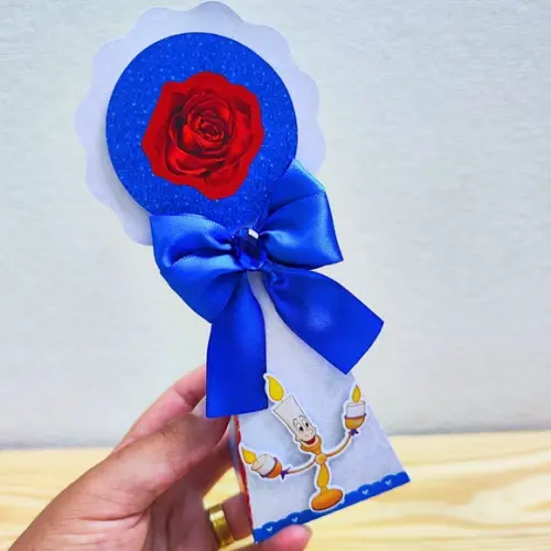 Kit Festa 20 Caixas Personalizadas a Bela e a Fera