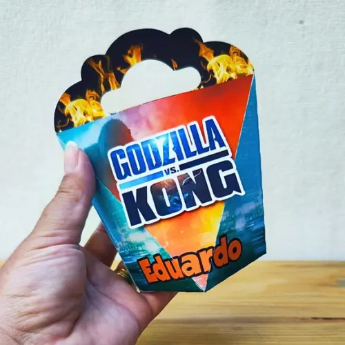 Kit Festa 20 Caixas Personalizadas Godzilla Vs Kong