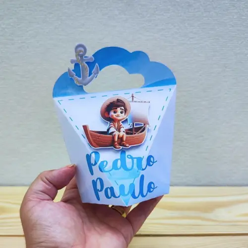 Kit Festa 20 Caixas Personalizadas Tu És Pedro