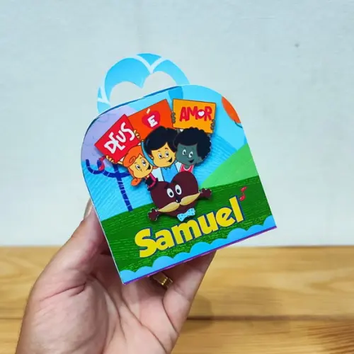 Kit Festa 30 Caixas Personalizadas 3 Palavrinhas