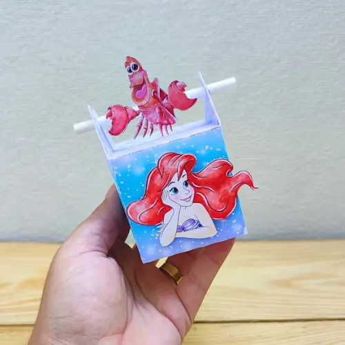 Kit Festa 30 Caixas Personalizadas a Pequena Sereia - Ariel