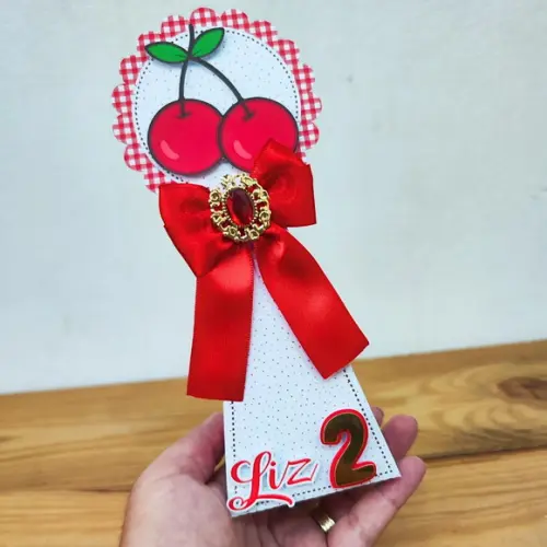 Kit Festa 30 Caixas Personalizadas Luxo Cerejinha