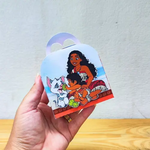 Kit Festa 30 Caixas Personalizadas Moana 2
