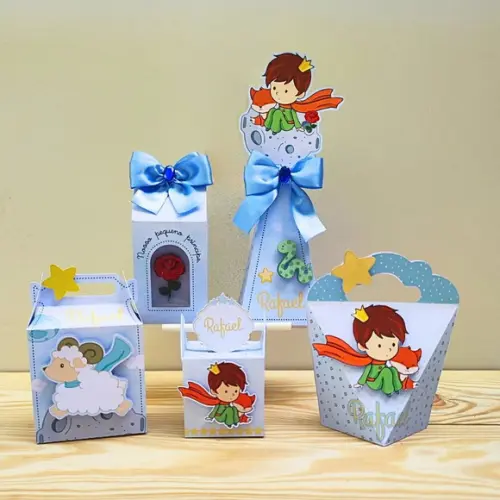 Kit Festa 30 Caixas Personalizadas o Pequeno Príncipe