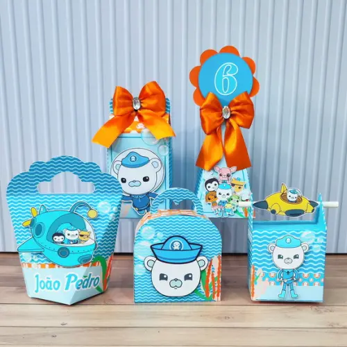 Kit Festa 30 Caixas Personalizadas Octonautas