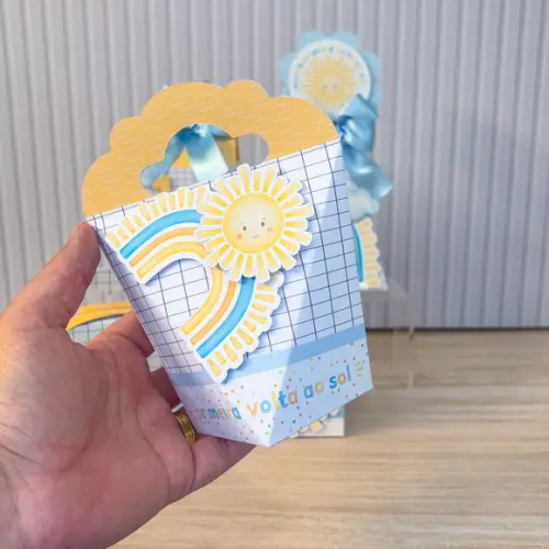 Kit Festa 30 Caixas Personalizadas Primeira Volta ao Sol