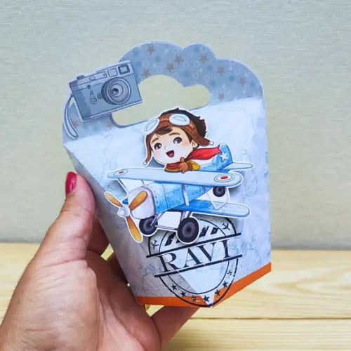 Kit Festa 30 Caixas Personalizadas Volta ao Mundo