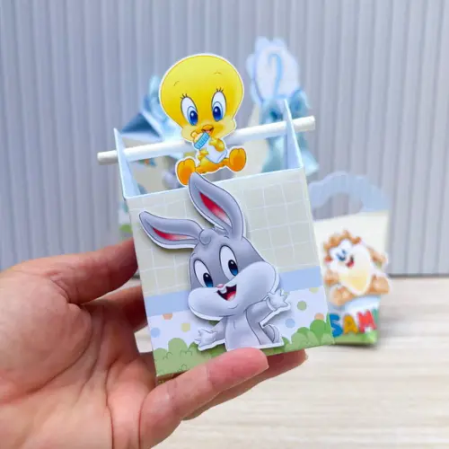 Kit Festa 40 Caixas Personalizadas Baby Looney Tunes
