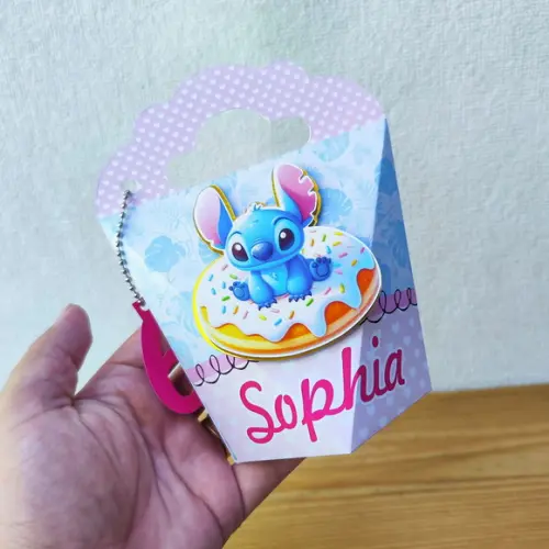 Kit Festa 40 Caixas Personalizadas Semi Luxo Stitch Doceria