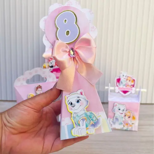Kit Festa 40 Caixas Personalizadas Semi Luxo Skye e Everest