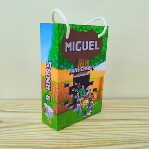 Sacola para Lembrancinha Minecraft