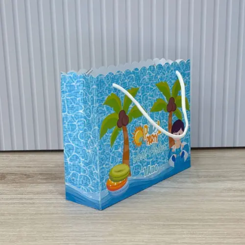 Sacola Tamanho G Personalizada Pool Party Menino