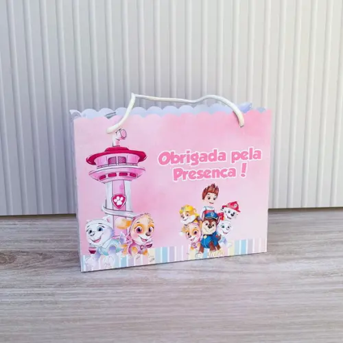 Sacola Tamanho G Personalizada Skye e Everest