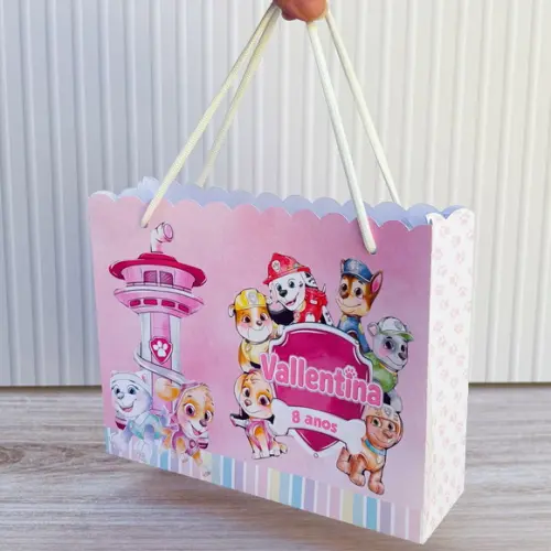 Sacola Tamanho G Personalizada Skye e Everest