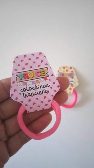 Elástico de Cabelo Personalizada Brinde de Festa Junina