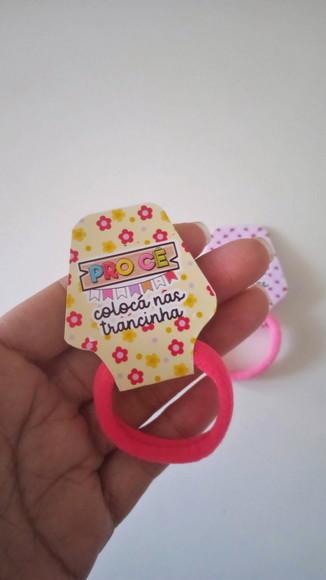 Elástico de Cabelo Personalizada Brinde de Festa Junina