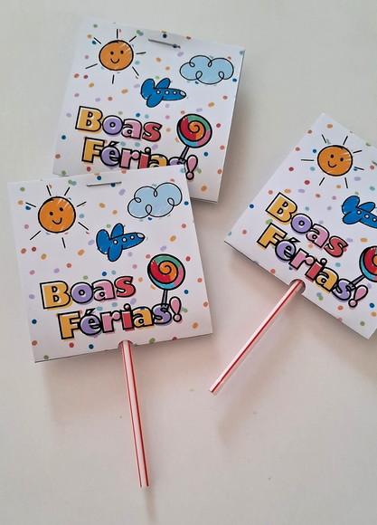 Lembrancinha para Alunos - Capa para Pirulito (sem doce)