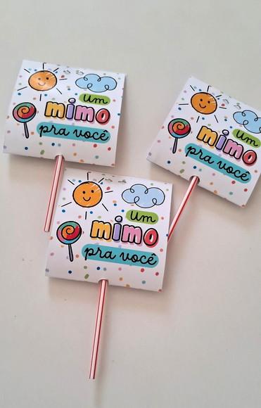 Lembrancinha para Alunos - Capa para Pirulito (sem doce)