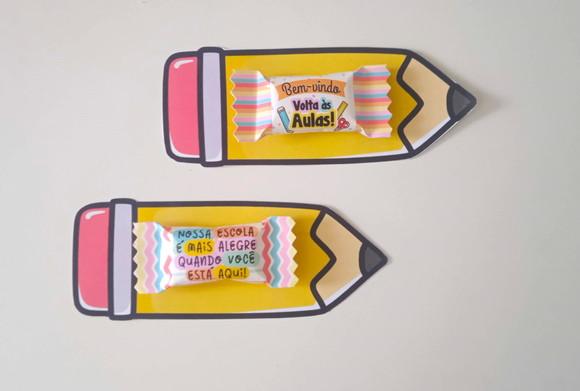 Lembrancinha para Alunos - Balinha Volta às Aulas