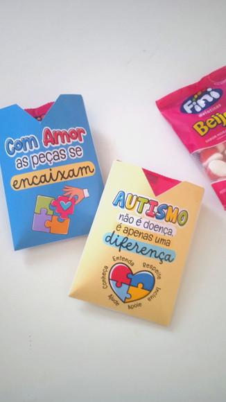 Porta Fini - Lembrancinha Abril Azul- Doce Não Acompanha