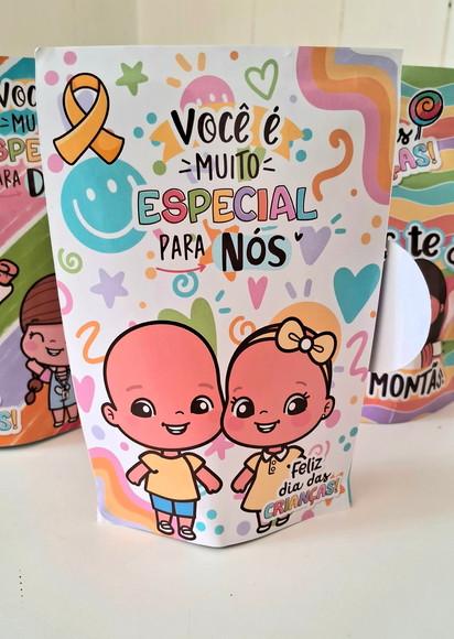 Saquinho Personalizado - Lembrancinha Dia das Crianças Tea