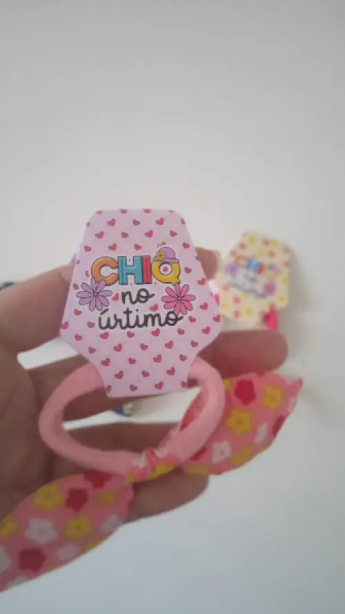 Elastico de Cabelo Personalizado Brinde de Festa Junina