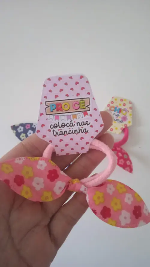 Elastico de Cabelo Personalizado Brinde de Festa Junina