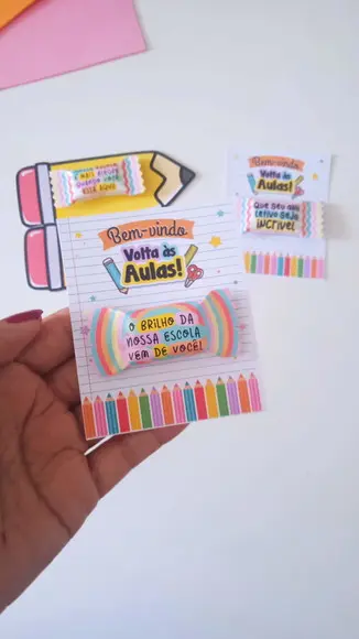 Lembrancinha para Alunos - Balinha Volta às Aulas
