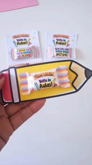 Lembrancinha para Alunos - Balinha Volta às Aulas
