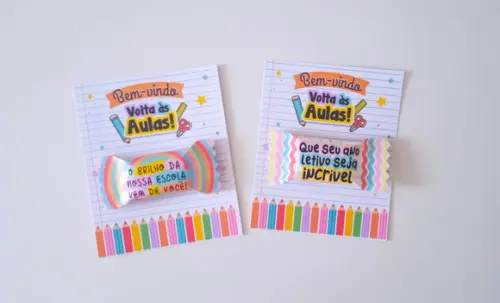 Lembrancinha para Alunos - Balinha Volta às Aulas
