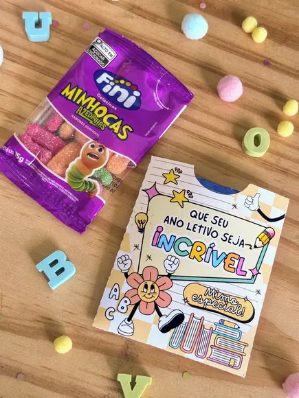 Lembrancinha p/ Alunos - Porta Fini Volta às aulas