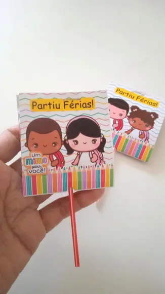 Lembrancinha para Alunos - Capa para Pirulito (sem doce)