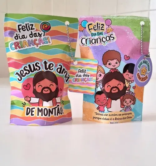 Saquinho Personalizado - Dia das Crianças Cristão