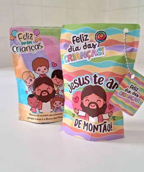 Saquinho Personalizado - Dia das Crianças Cristão