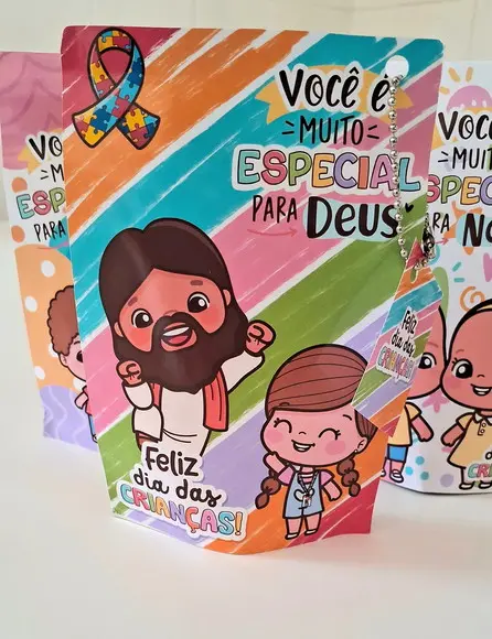Saquinho Personalizado - Lembrancinha Dia das Crianças Tea