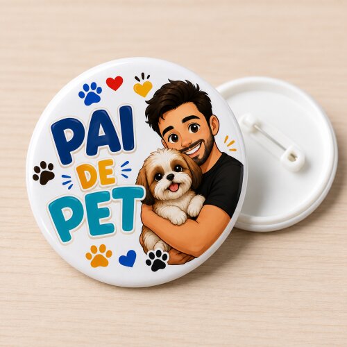 Botton Lembrancinha Pai de Pet