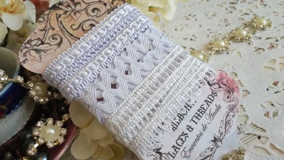 Kit de Aviamentos Branco Passamanaria, Sianinha, Ponto Curva