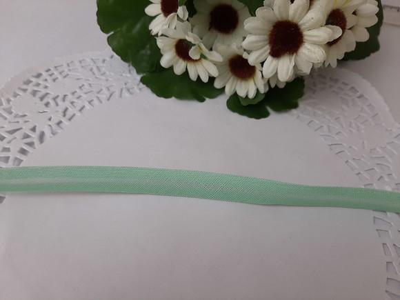Vies de Algodão Verde Agua - 1 cm de largura  | Lote com 5 metro