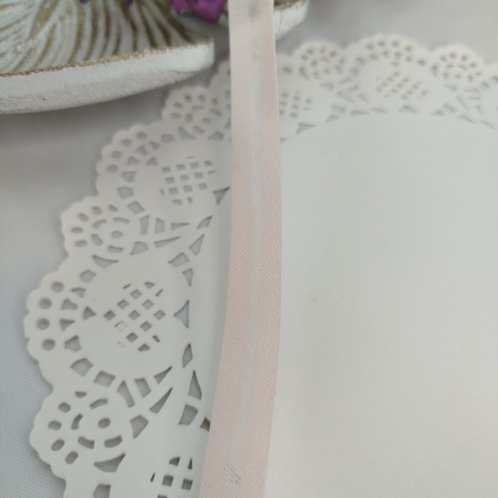 Vies de Algodão Salmão  - 1 cm de largura - venda por lote de 5