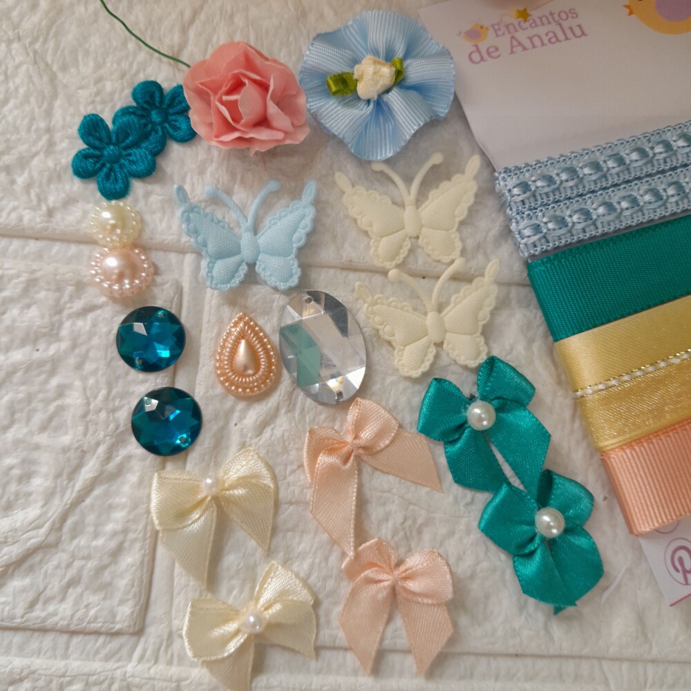 Kit de Fitas e Enfeites CoordenadosCandy Color