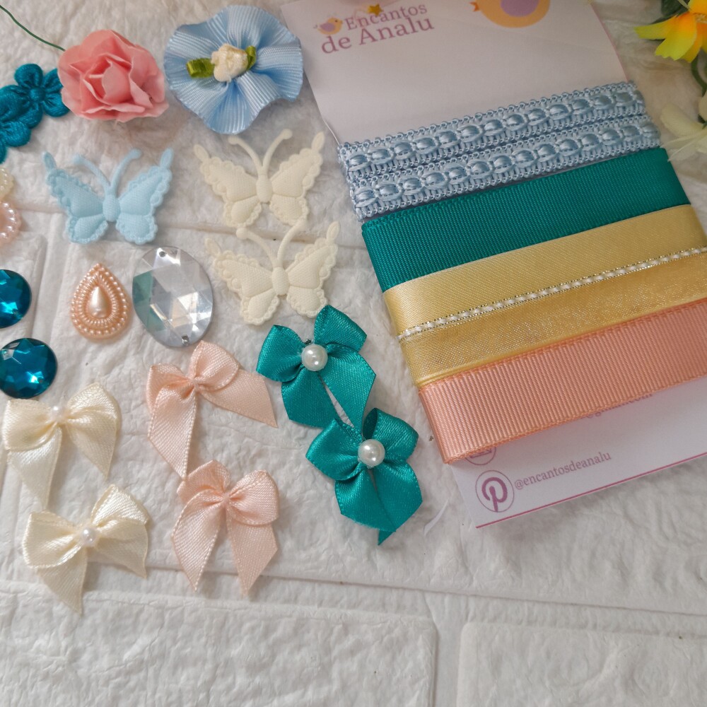 Kit de Fitas e Enfeites CoordenadosCandy Color