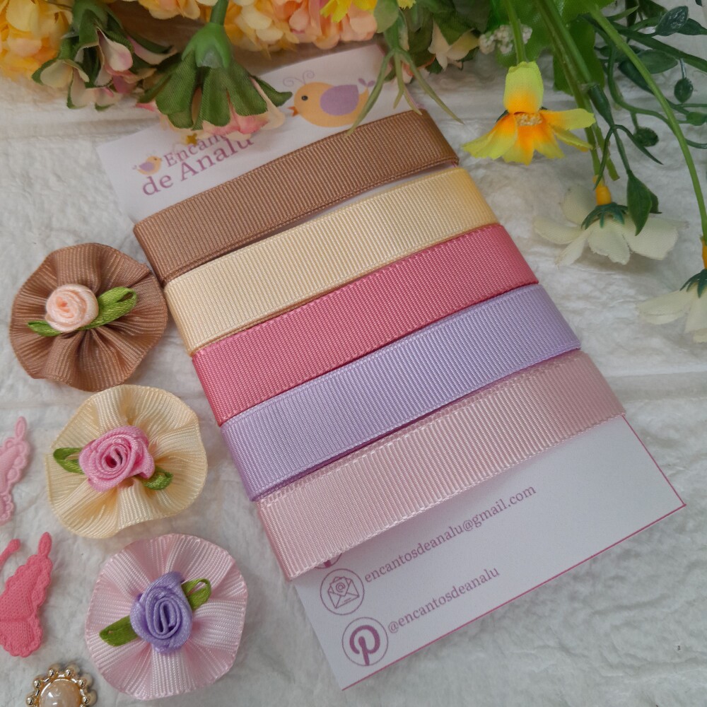 Kit de Fitas e Enfeites Coordenados Candy Color para Scrapbook
