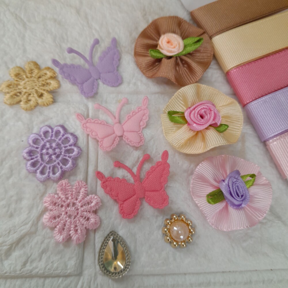 Kit de Fitas e Enfeites Coordenados Candy Color para Scrapbook