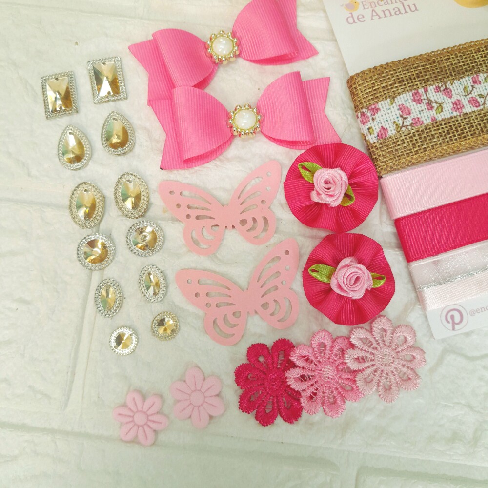 Kit de Fitas,  Enfeites e Ornamentos Coordenados Juta Estilo Rust