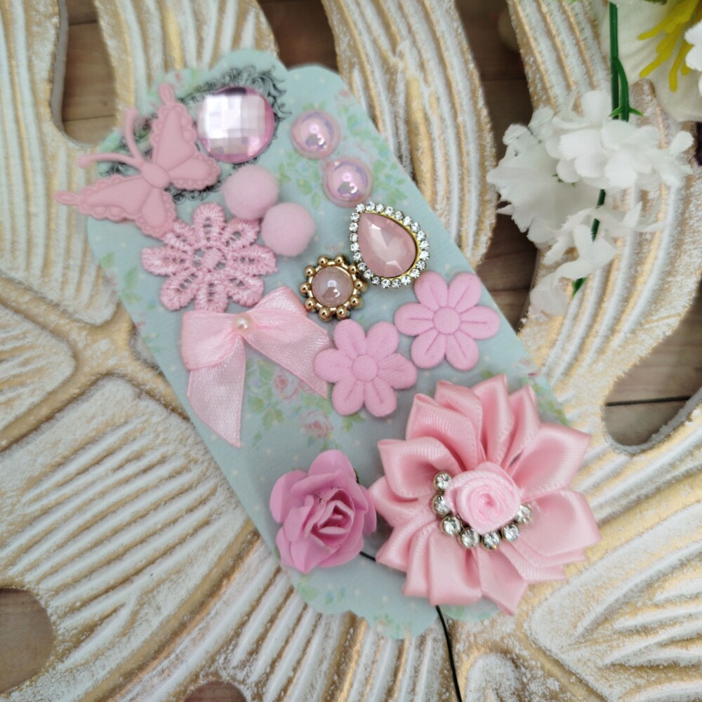 Kit de Ornamentos e Enfeites Coordenados Cor Rosa