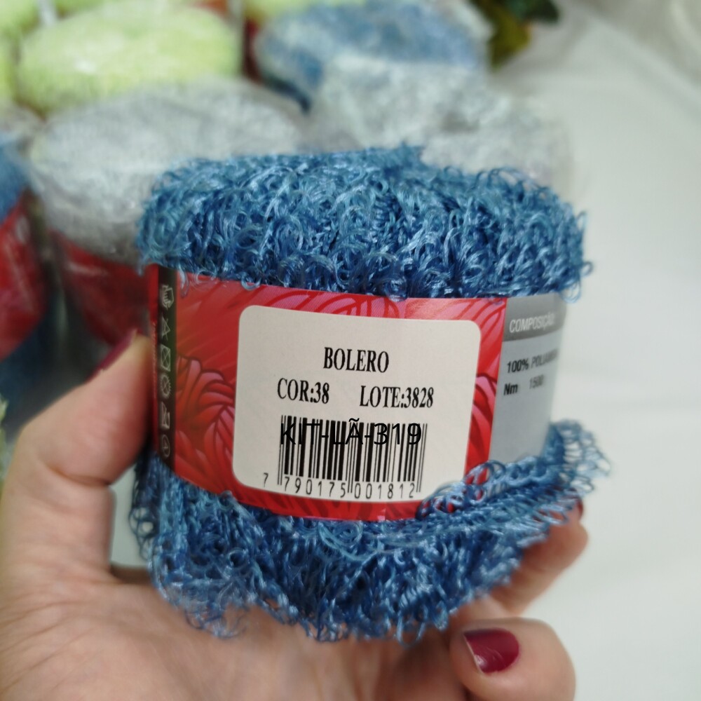 kit 12 novelos fio Aslan -linha Bolero trico e croche