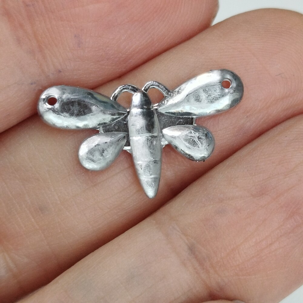 Chaton Aplique Borboleta Prateado 1200 unidades total