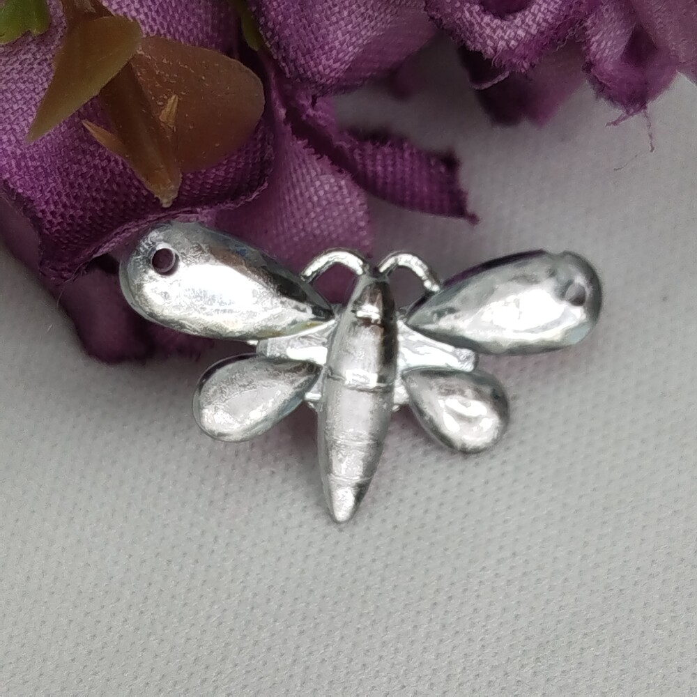 Chaton Aplique Borboleta Prateado 1200 unidades total